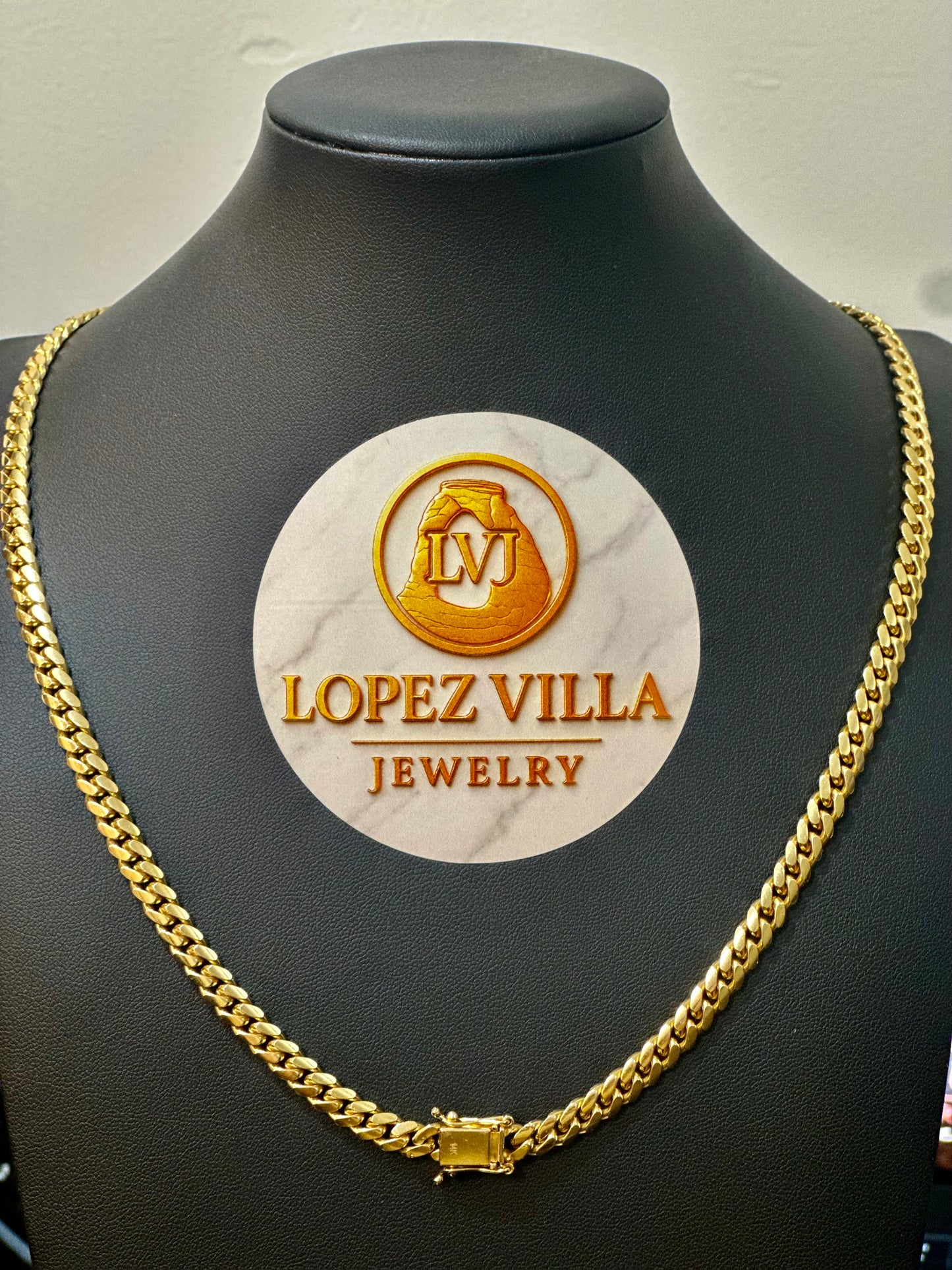 Cadena Cuban Link Sólida (Heavy) Oro 14k, 6mm, 22"