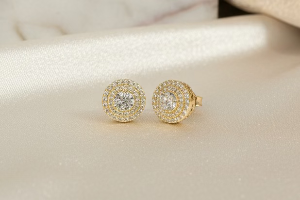 Unisex Earrings (Earrings) 10k Gold