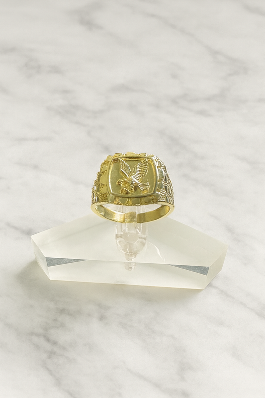 Anillo Hombre Águla Americana, Oro 10k, Size 10.5