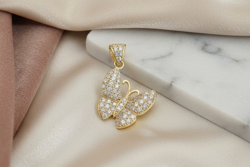 Dije Mariposa Oro 10k