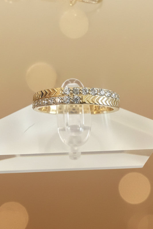 Anillo Mujer Oro 10k, Talla 8