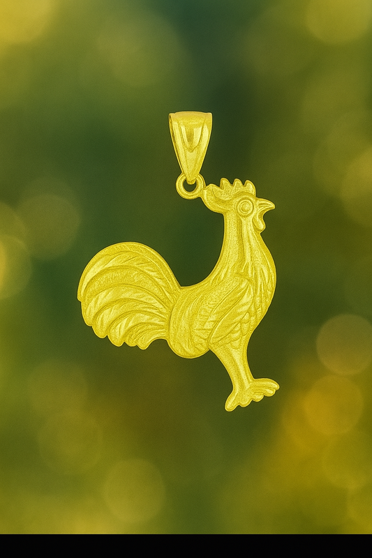 Dije de Gallo, Oro 10k.