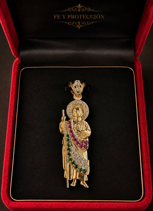 Dije San Judas Tadeo, Oro 10k.