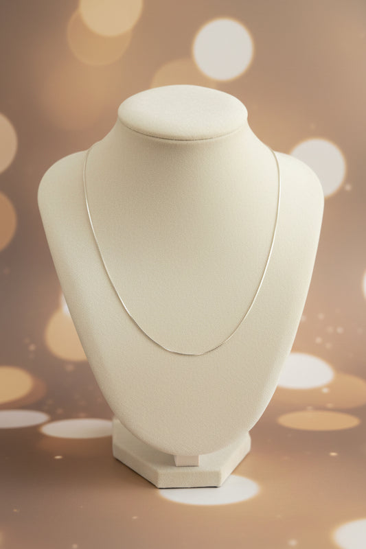 10k White Gold Chain, 0.5MM, 16"