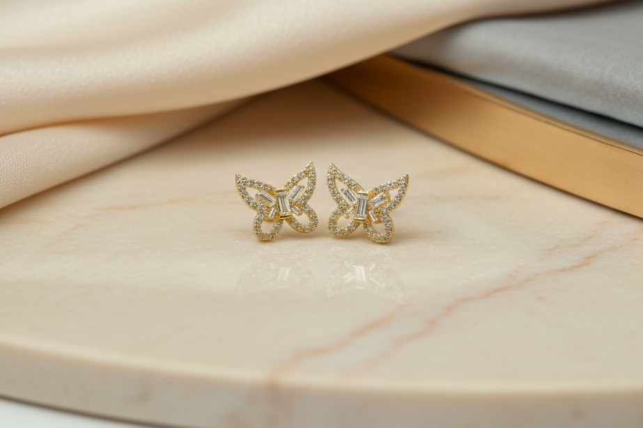 Aretes de Mariposa (Butterfly Earrings)
10k