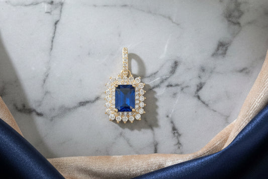 I've added a blue stone and white stones. 10k gold