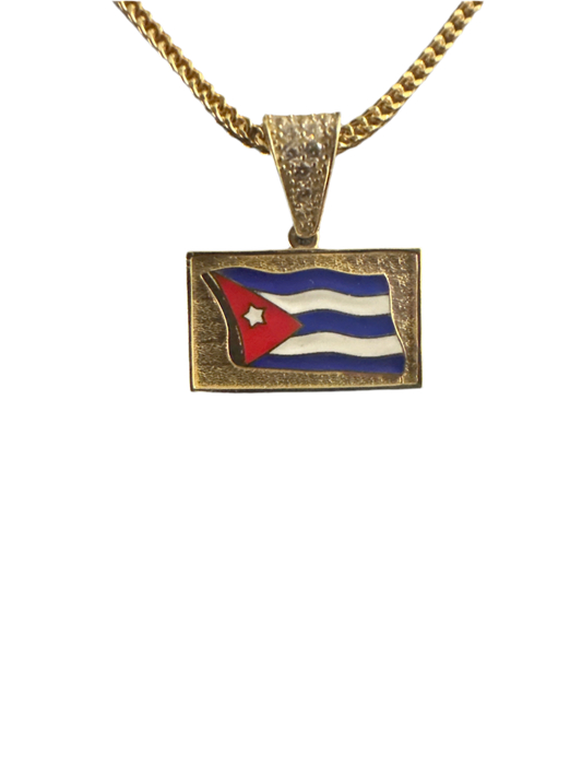 Dije de Bandera cubana Mediana, 10k