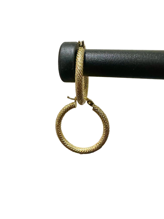 Girls' 10k Gold Hoop Earrings, 20mm