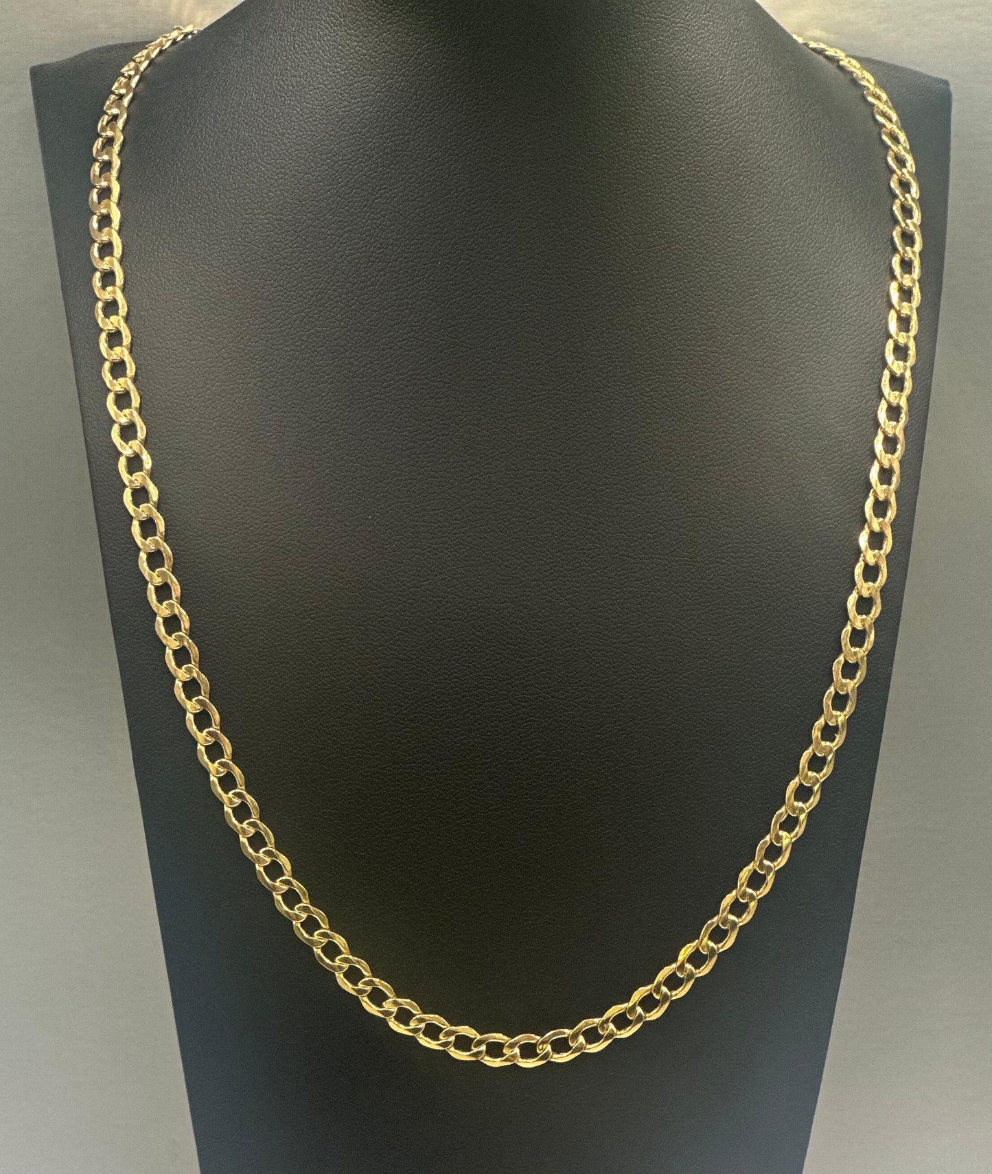 Cadena Curb Semi Solid, 5mm 22" 10k