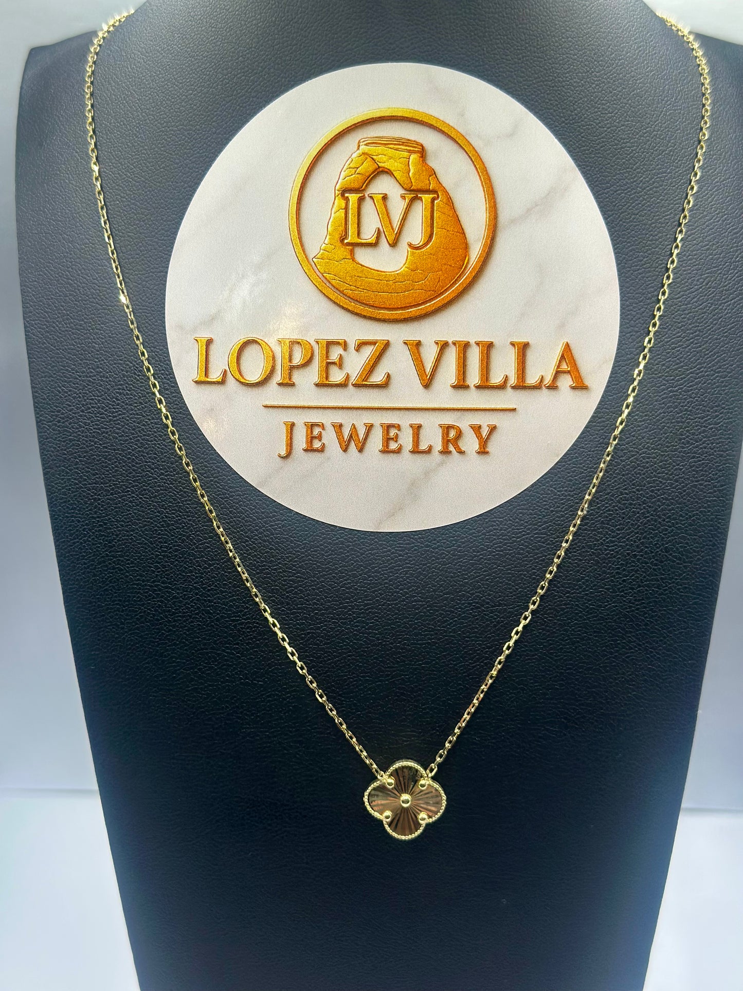 Cadena de Flor, Oro 10k, 1.3mm, 18".