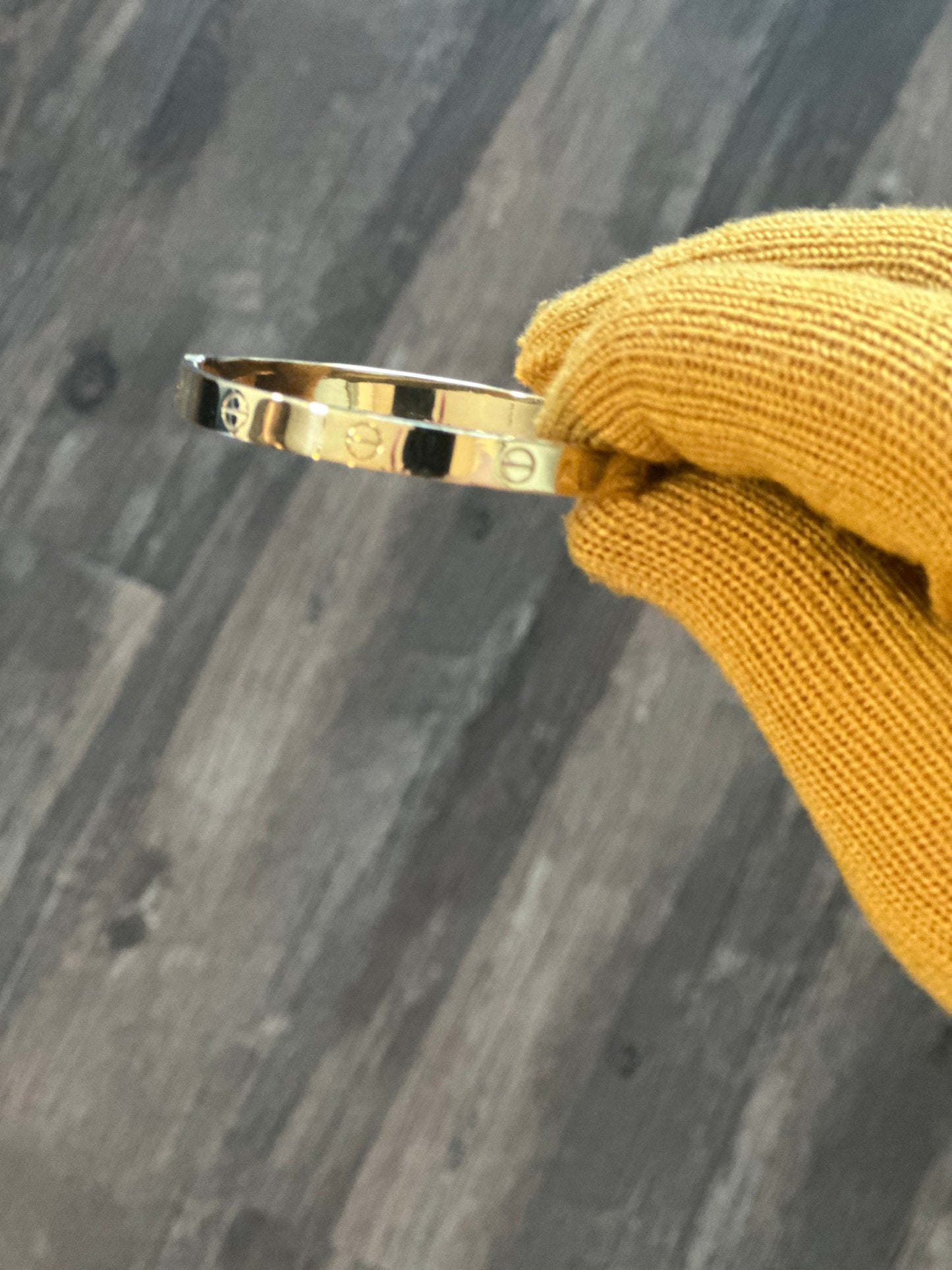 Manilla Cartier Oro 10k, 6MM, 17"