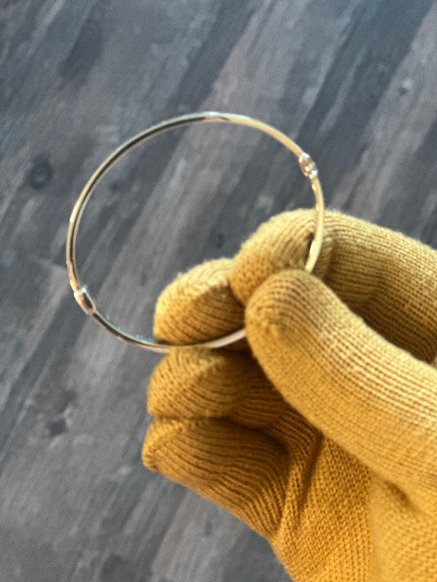 Manilla Cartier Oro 10k, 6MM, 17"