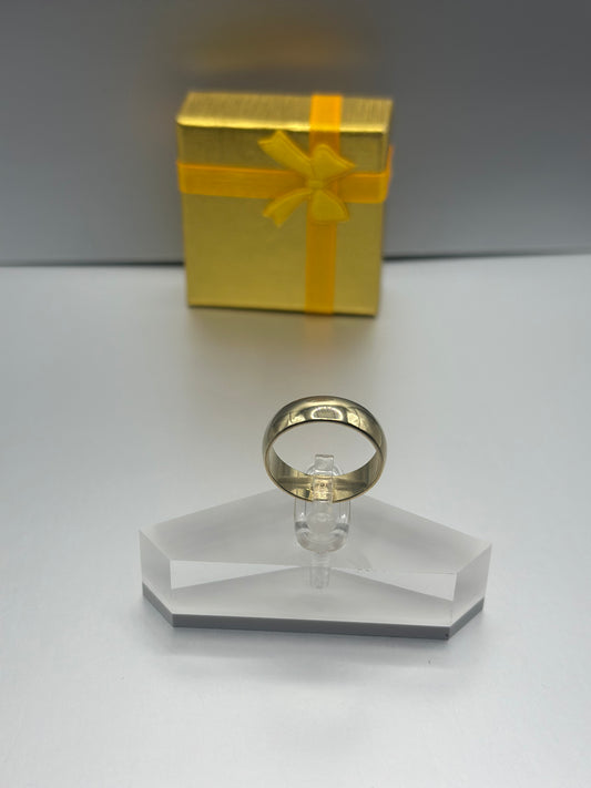Anillo Solid, Oro 10k, 6mm, Size 8