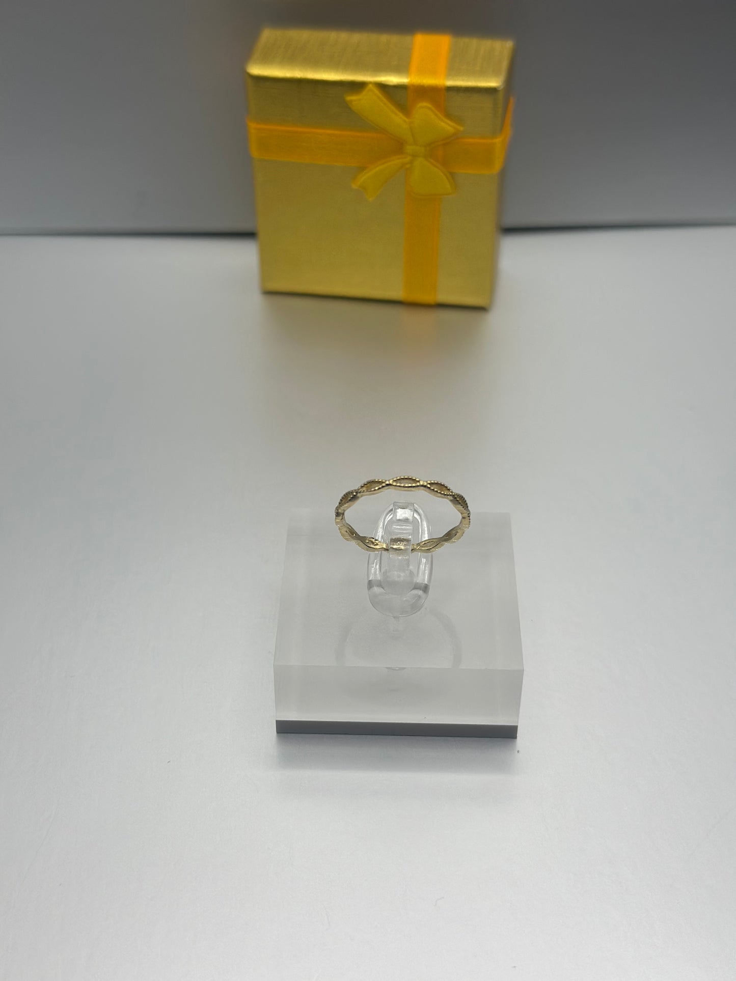 Anillo de Chicas de Infinito Oro 10k, Size 7