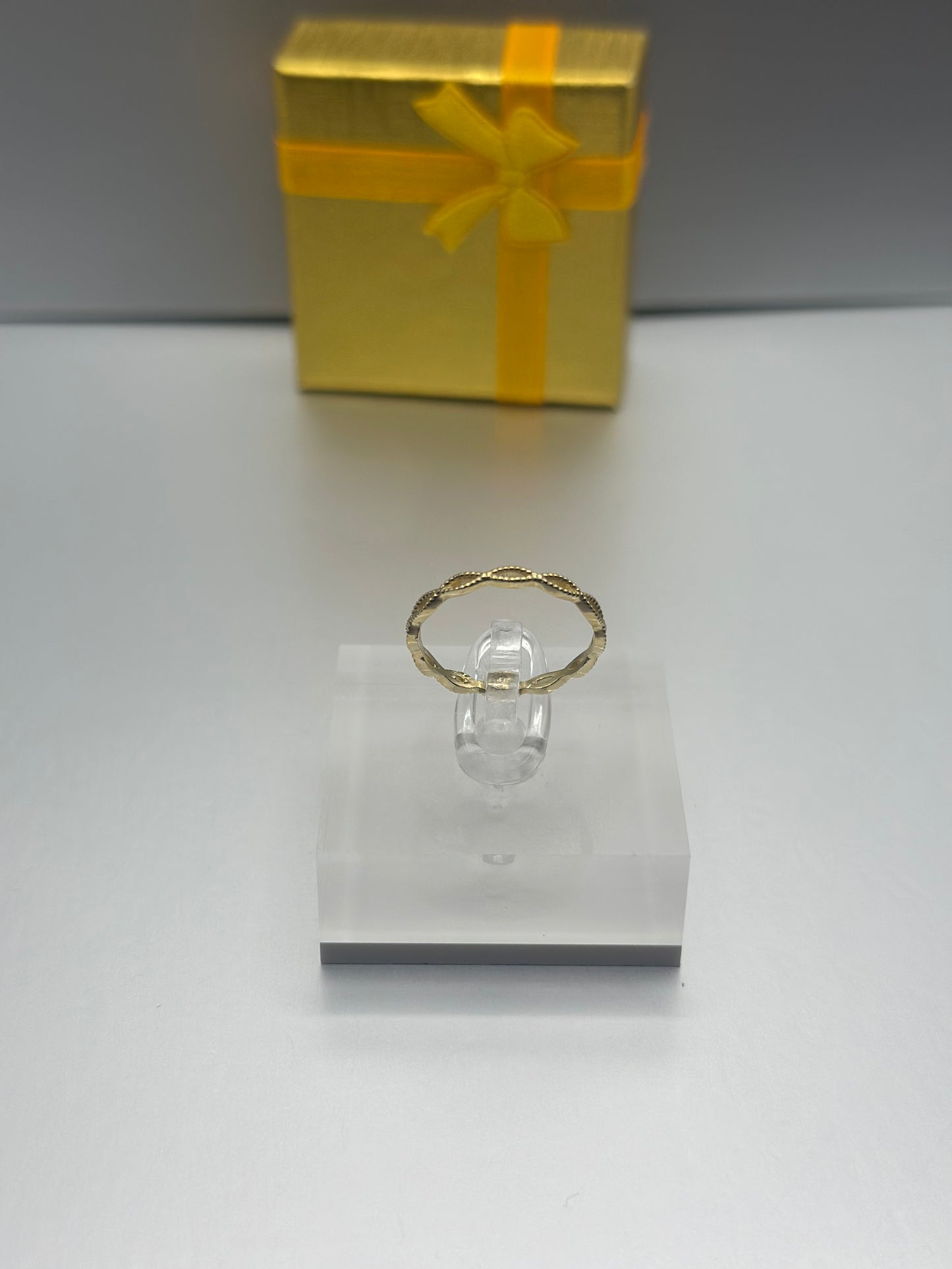 Anillo de Chicas de Infinito Oro 10k, Size 7