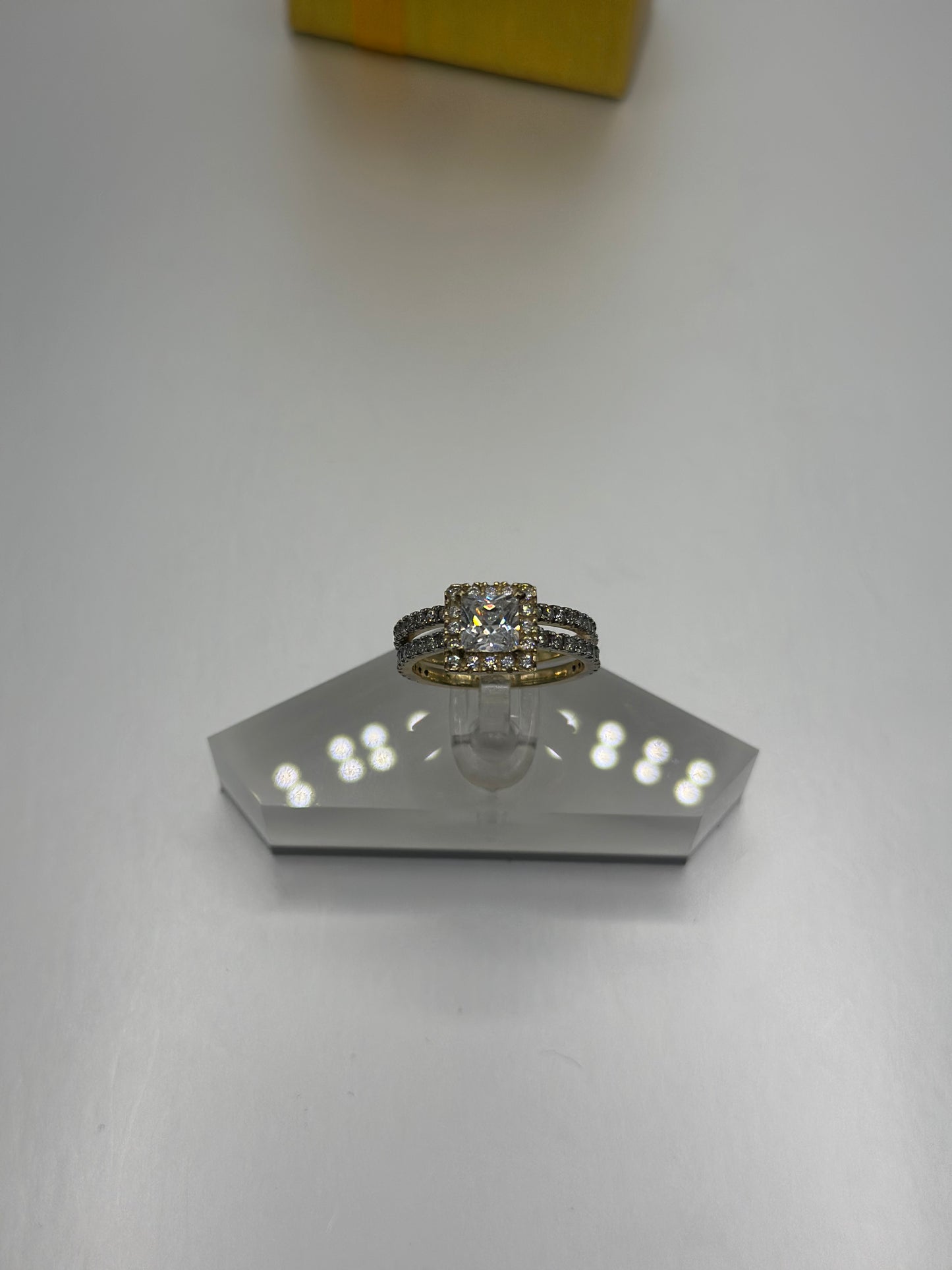 Anillo de Matrimonio y Compromiso doble, Oro 10k, Size