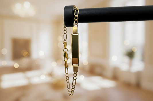 3-in-1 Link Bracelet, 2-Tone 3MM, 7" 10k Gold