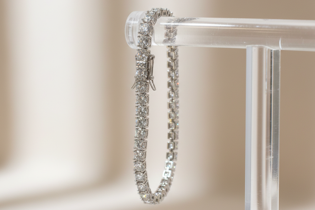 925 Sterling Silver Bracelet, 4MM