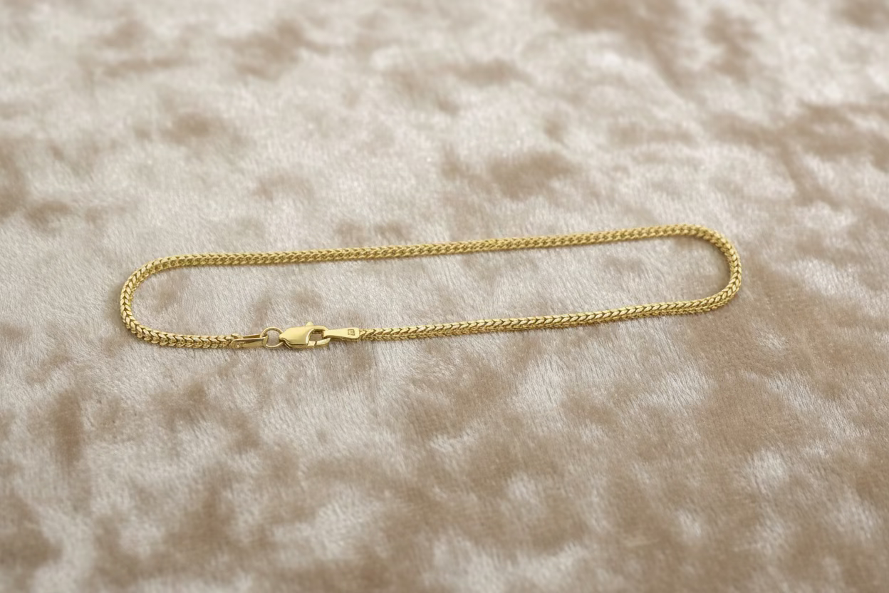 Franco 10k Gold Handle, 1.8MM, 7"