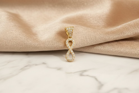 10k Gold Infinity Pendant.