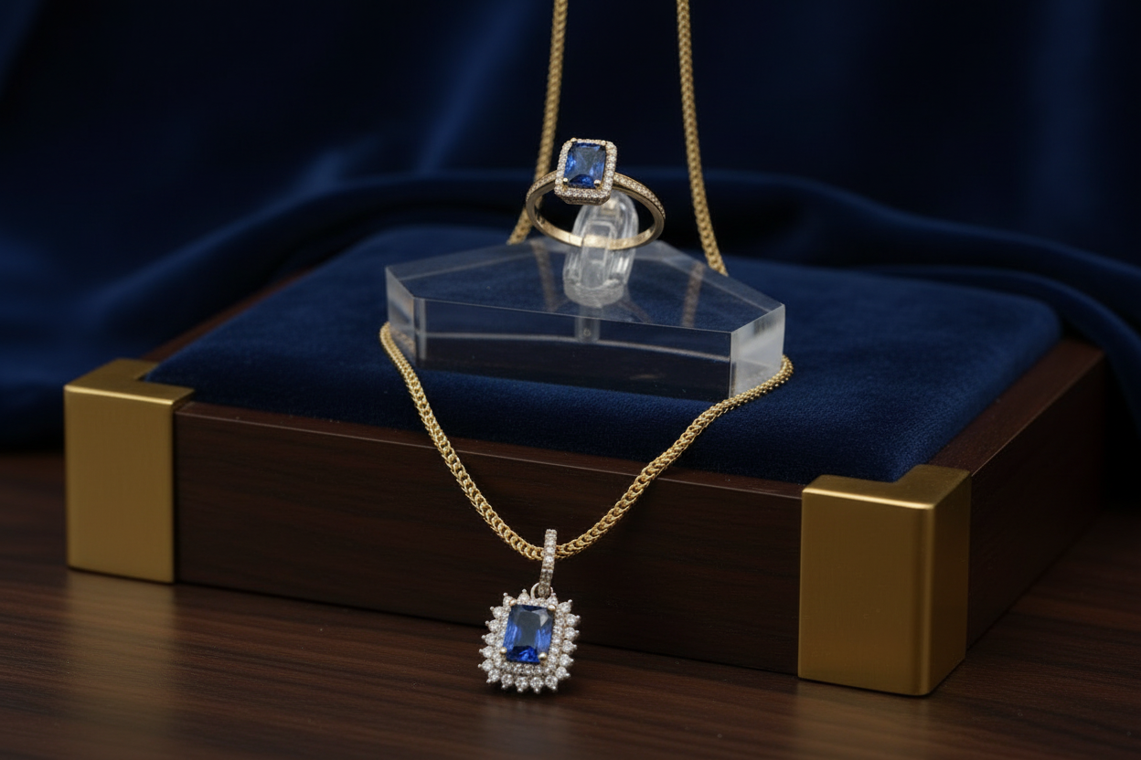 Set #1 10k Gold, Ring Size 7, Franco Chain size 1.5MM, 22"