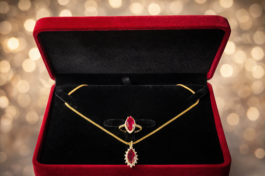 Set #8 Oro 10k, Cadena Franco 1.8MM, 20", Dije y Anillo Talla 7