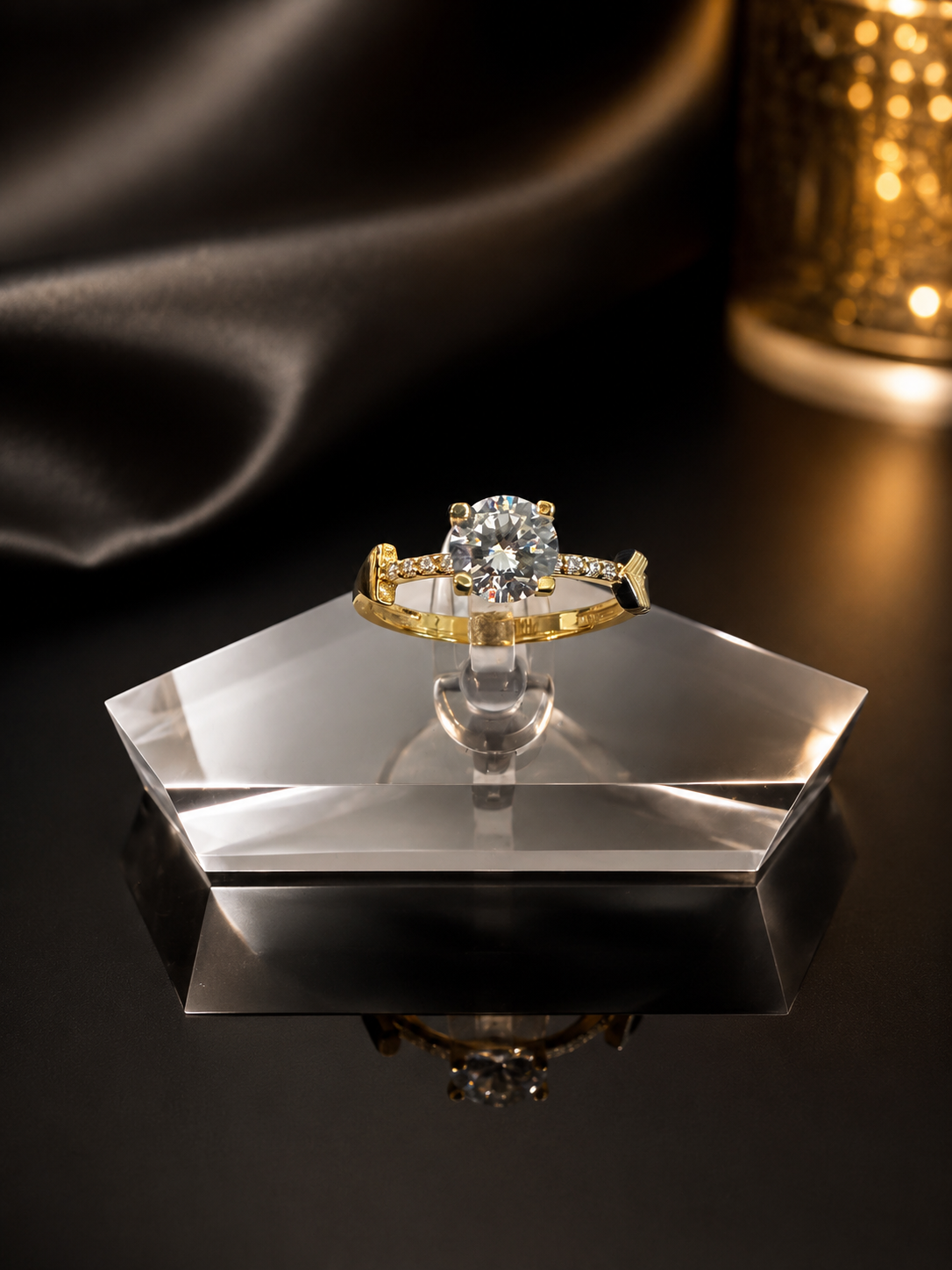 Anillo Mujer Oro 14k, Talla 7"